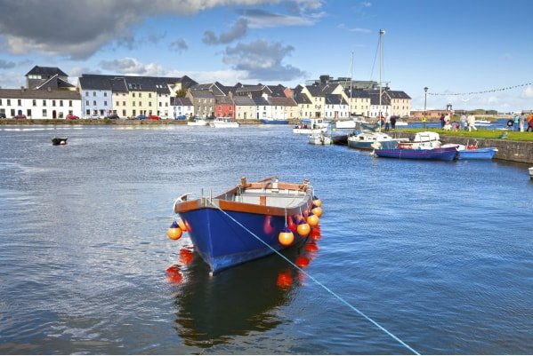 Claddagh fishing boat in Galway Bay