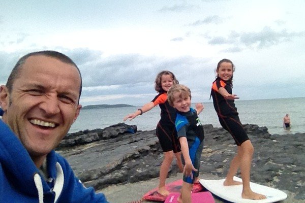 James and children