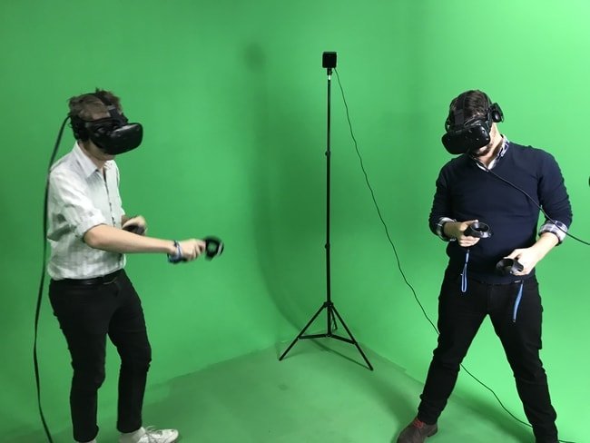 VR in action.